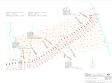Komplexní pozemkové úpravy Budišov návrh svodného a sběrného průlehu